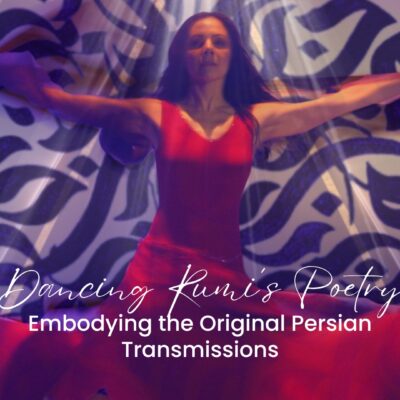 Rumi inspired spiritual dance expressing Persian poetry and embodiment practices